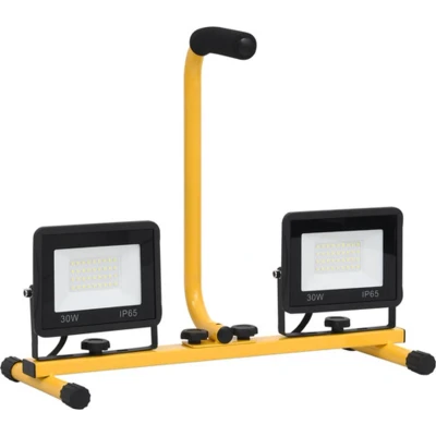 Afbeelding van VidaXL Spotlight met handvat LED 2x30 W koudwit