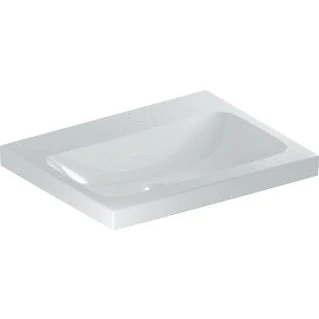 Afbeelding van Geberit iCon Light opzetwastafel wit (60 x 48 cm) zonder kraangat,