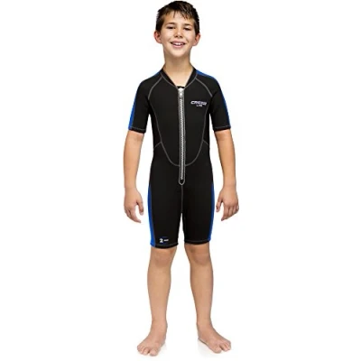 Afbeelding van Cressi Lido Jr Shorty Wetsuit 2mm Junior wetsuit, 2 mm dubbel gevoerd neopreen, unisex