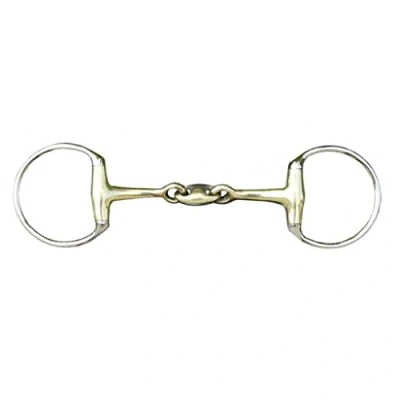 Afbeelding van HKM Dubbel Gebroken Bit 18mm uit Argentan 65mm/155 wijdte