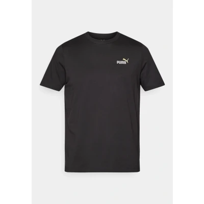 Afbeelding van Puma Color Small LOGO TEE Tshirt basic, Heren, Maat: Small, Black/green moon