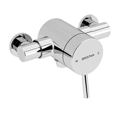 Afbeelding van Bristan PM2 SQSHXVO C Prisma Blootgestelde Sequentiële Doucheklep, Chroom, Bodemafzet