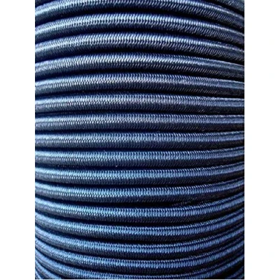 Afbeelding van 10m expandertouw 6mm zwart rubberen touw dekzeil spankabel elast. zeildoek.