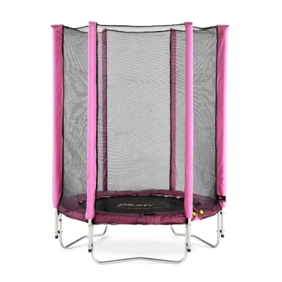 Afbeelding van Plum trampoline Junior met veiligheidsnet roze 4ft