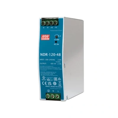 Afbeelding van Mean Well NDR 120 48 Hutschienen home charger (DIN Rail) V/DC 2.5A 120W Anzahl Ausgänge:1 x Inhalt 1