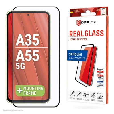 Afbeelding van Screenprotector Samsung Galaxy A35: Displex Real Glass FC