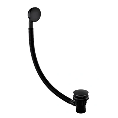 Afbeelding van Bristan W BATH03 BLK Rond badafval sleuf, zwart