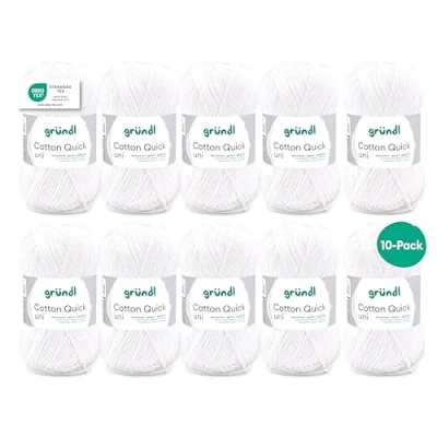 Afbeelding van 865 101 Cotton Quick Uni 10x50 gram gebroken wit