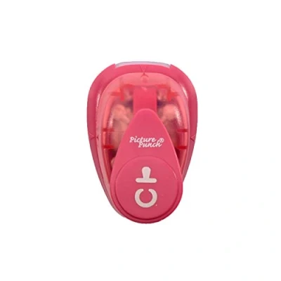 Afbeelding van Vaessen Creative Craft Paper Punch Fopspeen 0,9 x 1,6 cm Cirkelsnijder voor knutselen en kaarten maken
