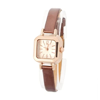 Afbeelding van Vrouwen Horloges, Vrouwelijke Fashion Polshorloge Analoge Quartz Polshorloge, Bruin, Strap