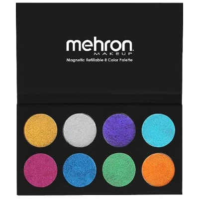 Afbeelding van Mehron Paradise AQ Schmink op waterbasis schminkpalet 8 kleuren Metallic
