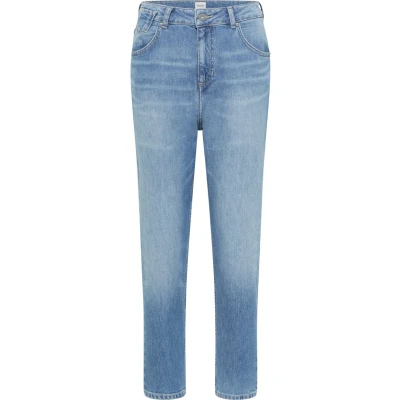 Afbeelding van Mustang Charlotte Straight leg jeans, Dames, Maat: 28x32, Blau