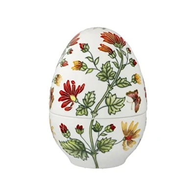 Afbeelding van Goebel® Fitz and Floyd Bewaardoosje ei &quot;Kleurrijke flora&quot; 18cm