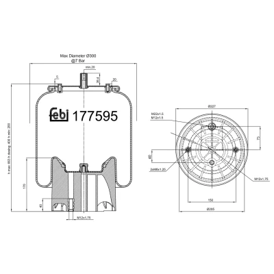 Afbeelding van Febi Bilstein Veerbalg 177595