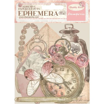 Afbeelding van Stamperia Shabby Rose Ephemera (32pcs) (DFLCT47)