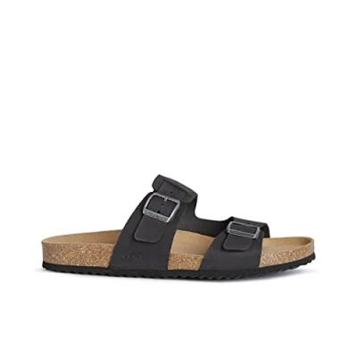 Afbeelding van Geox Ghita Muiltjes, Heren, Maat: 40, Black Veloursleer