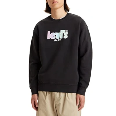Afbeelding van Levi&#039;s New Original Felpa Nera da uomo 38712 0054, zwart., S