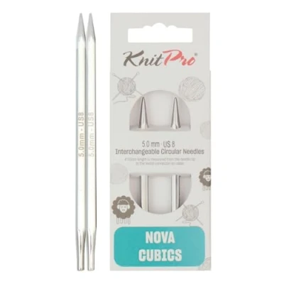 Afbeelding van Knitpro Nova Cubics verwisselbare speciale 5,00 mm cirkelvormige naaldtips 1 Stuk
