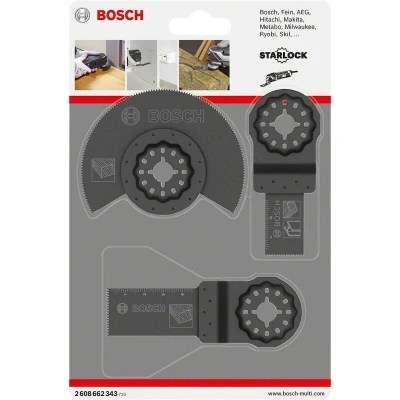 Afbeelding van Bosch Accessories 2608662343 ACZ 85 EC, AIZ 20 AB, 24 EC Multitool toebehorenset 3 delig 1 set(s)