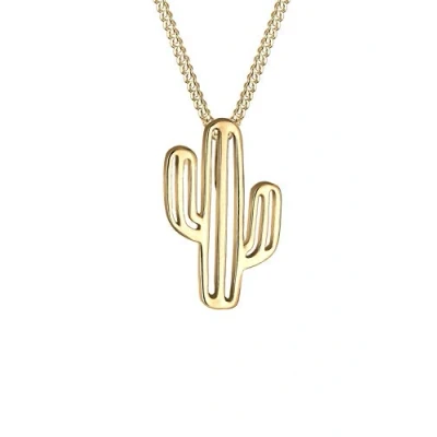 Afbeelding van Elli Cactus Desert BOHO Ketting goldcoloured, Dames, Maat: 45, Gold coloured