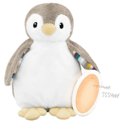 Afbeelding van Zazu Phoebe de pinguin babyslaapknuffel met opname functie