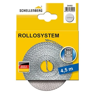 Afbeelding van Schellenberg 34402 Rolluikriem Maxi, 4,5 m, grijs