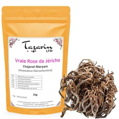 Afbeelding van 1 kg hele Jerichoroos Chajarat Mariam vruchtbaarheidsbevorderende plant ca. 75 stuks Anastatica Hierochuntica 100% natuurlijk, zuiver en zonder additieven Hoogwaardige kwaliteit