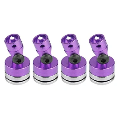 Afbeelding van 4 St¨¹cke K?rper Post Mount, Aluminium Magnetic Stealth Unsichtbare Mount f¨¹r SCX10 4WD 1:10 RC( lila)
