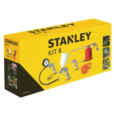 Afbeelding van Stanley Pneumatisch Gereedschap Set 9045671STN 8 Stuks Luchtgereedschap Incl. Koffer Kunststof/Staal