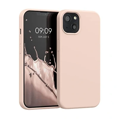 Afbeelding van kwmobile telefoonhoesje compatibel met Apple iPhone 13 hoesje Zachte case voor smartphone Back cover in kokosmelk