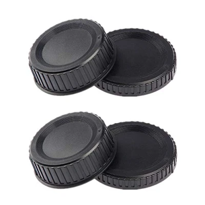Afbeelding van Camera Body Cap &amp; Achterlens Cover voor Nikon D90 D7000 D850 D810 D780 D750 D5600 D5500 D5300 D3500 D3400 D3300 kit AF/AF S/AF P lens. (2 stuks)