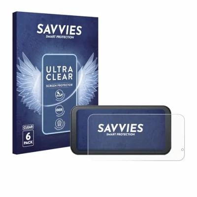 Afbeelding van Savvies Screenprotector voor Lamto Motorrad Carplay 6.25&quot; Folie Beschermfolie transparant (6 Stuks)