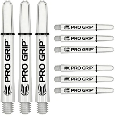 Afbeelding van Target Darts 3 x Sets Wit Dartpijlen Dartshafts Pro Grip Shaft Size Kort 9 in totaal