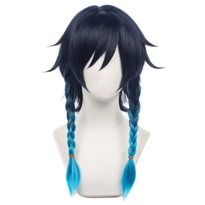 Afbeelding van HIROAKIYA Venti Wig, Genshin Impact Cosplay Wig with Cap, Length approx.45cm