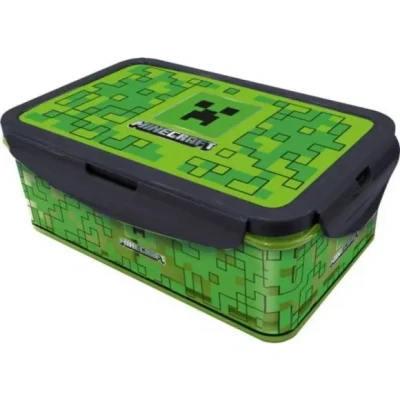 Afbeelding van Minecraft lunchbox Thunderstruck, Mine craft, Brooddoos, Lunchbox,