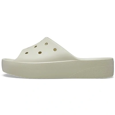 Afbeelding van Slipper Crocs Women Classic Platform Slide Bone Schoenmaat 37 38