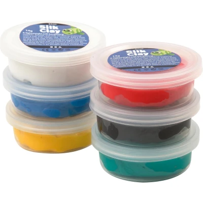Afbeelding van Silk Clay kleiset Basic 6 x 14 gram 7 delig (79141)
