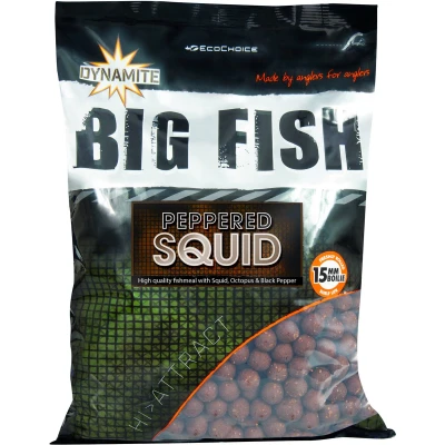Afbeelding van Dynamite Baits Peppered Squid Boilies 20mm (1kg)