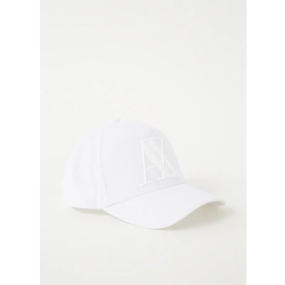 Afbeelding van Armani Exchange heren Pet met logo in de kleur Wit