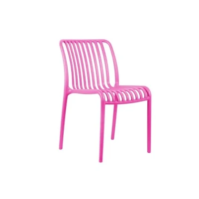 Afbeelding van Leitmotiv Stoel Glee Helderroze 58x42x79cm 2 stuks Scandinavisch