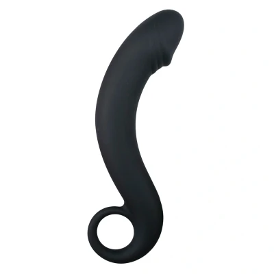 Afbeelding van Zwarte Siliconen Prostaat Dildo