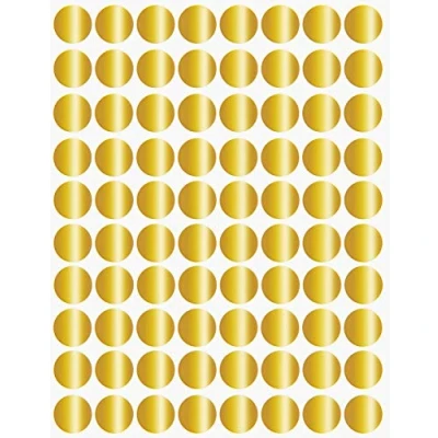 Afbeelding van Royal Green (13 mm) gouden kleurcoderingslabels voor inventaris en etikettering 1,3 cm cirkel stip stickers 1200 Pack