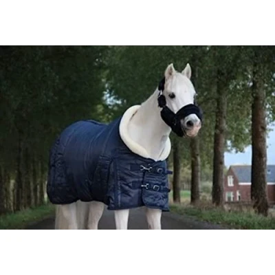 Afbeelding van HB Showdeken &#039;fluffy hood&#039; 115/145 cm Navy