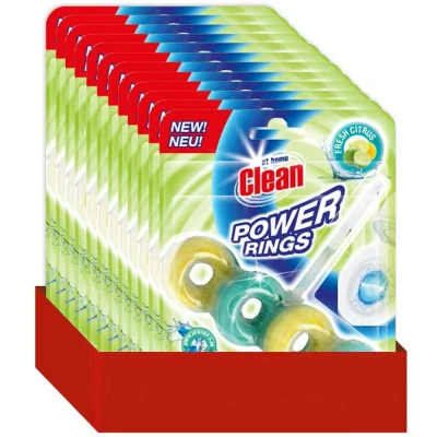 Afbeelding van 12x At Home Toiletblok Power Rings Fresh Citrus 40 gr