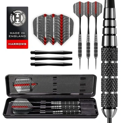 Afbeelding van Harrows Black Jack steeltip dartpijlen (20 gram)