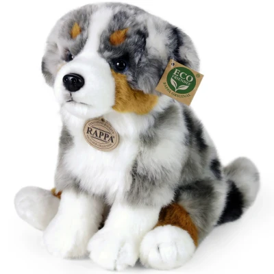 Afbeelding van Rappa ECO knuffel Australische Herder 30 cm realistische shepherd van recyclede PET flessen