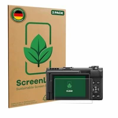 Afbeelding van ScreenLeaf Screenprotector voor Canon PowerShot V1 Duurzame schermbescherming Folie Beschermfolie transparant (2 Stuks)