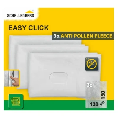 Afbeelding van Schellenberg 70473 Pollenvlies insectenhor vervangingsset voor Easy Click, 130 x 150cm, wit