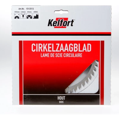 Afbeelding van Kelfort Cirkelzaagblad hardmetaal 40 tanden WS W diameter 190 x 2.8 30mm