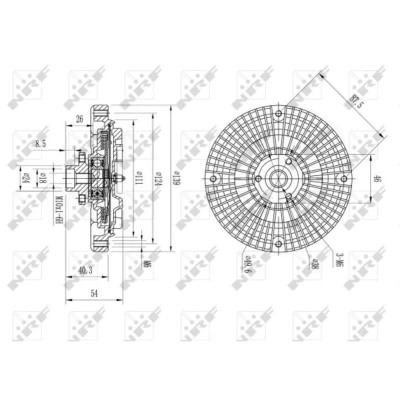 Afbeelding van Koppeling, radiateurventilator NRF 49566